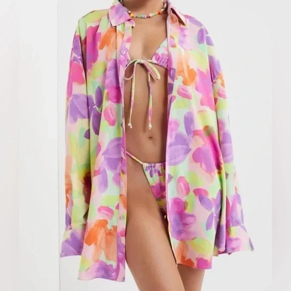 for love & lemons • cydney button up shirt - Picture 2 of 6